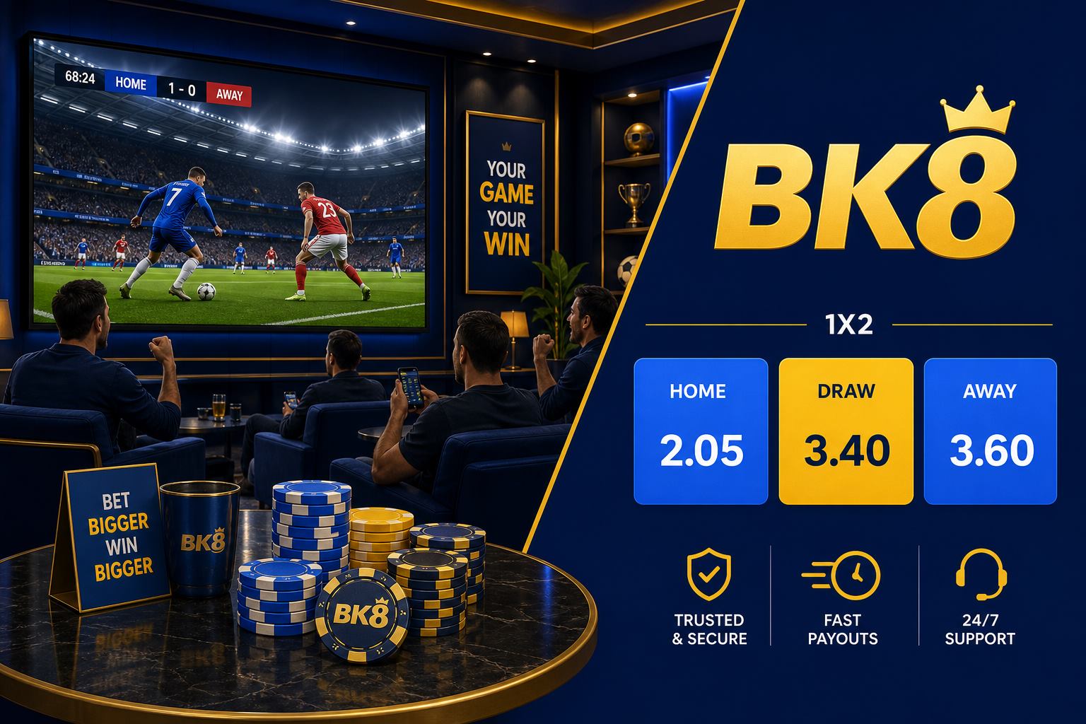 BK8 sports odds board